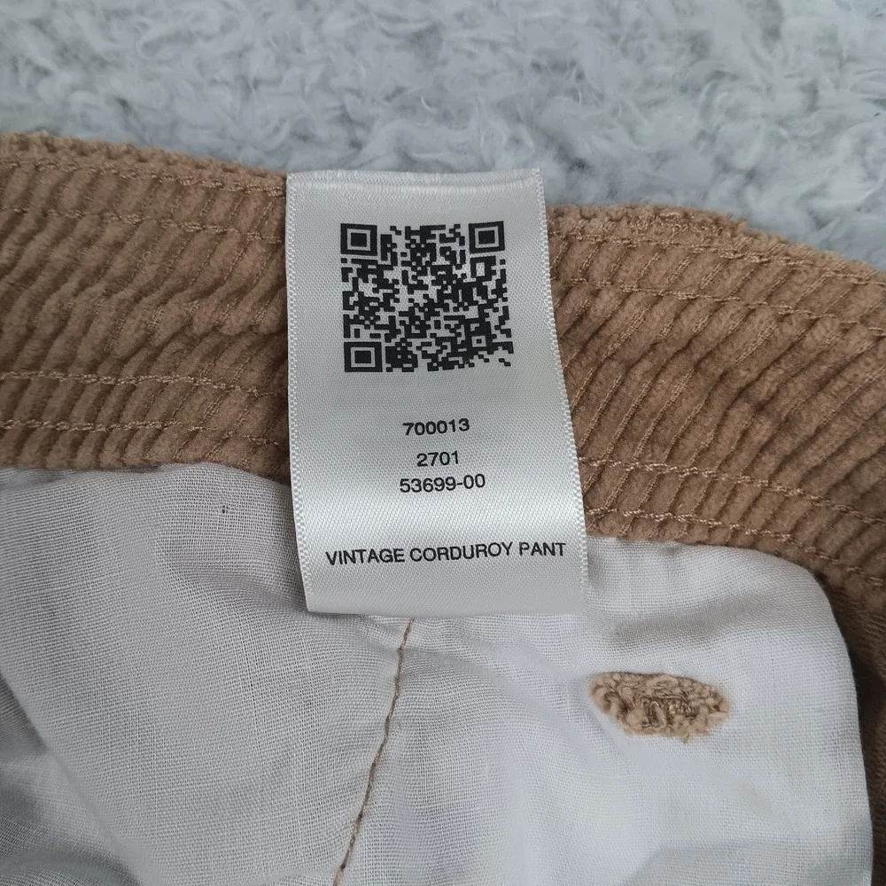 True Religion Cargo Pant Vintage Corduroy Mens 30 Tan Straight‎ Leg Horseshoe
